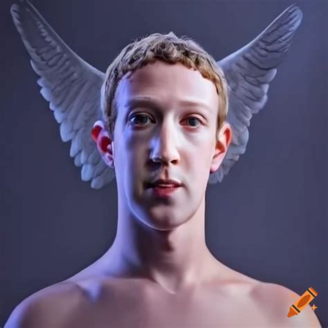 Mark zuckerberg cosplay as an angel