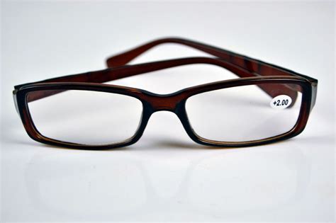 READING GLASSES BLACK/BROWN PLASTIC FRAME - A.Bassa & Sons