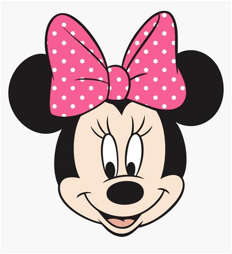 Mickey Mouse Head Png - Minnie Mouse Head Pink Bow, Transparent Png , Transparent Png Image ...