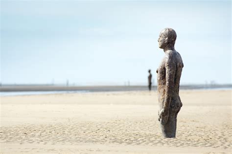 Free Stock photo of Cast iron statue facing to sea - Another Place | Photoeverywhere