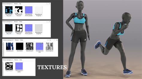 3D Woman mannequin V2 Rigged in Blender - TurboSquid 1762647