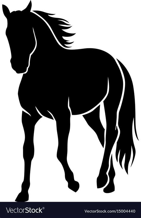 Horse silhouette Royalty Free Vector Image - VectorStock | Horse ...