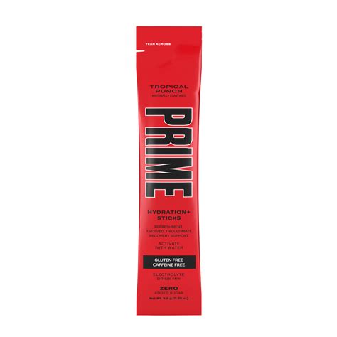 PRIME Hydration+ Sticks - Tropical Punch, 6 PK