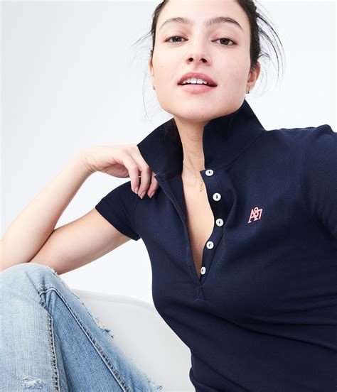 Women's A87 Piqué Polo | Polo shirt women, Polo shirt outfits, Denim fashion