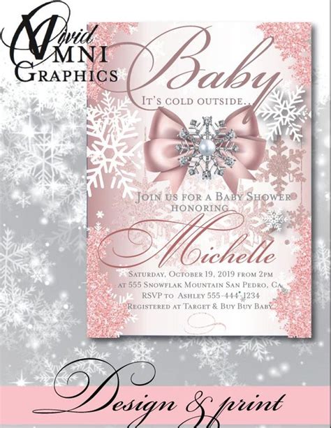 Winter wonderland Baby Shower Invitations | Etsy | Baby shower ...