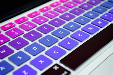 Ombré Keyboard Cover- purple/ pink – Embri Shop