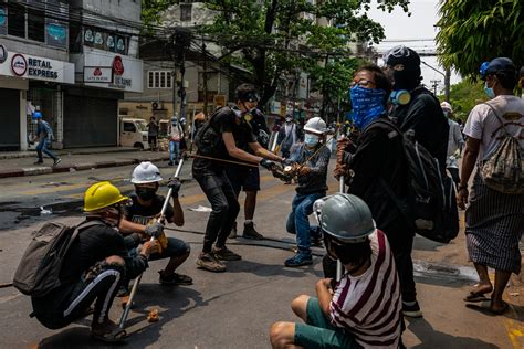 Myanmar is in chaos after military coup. A Yangon neighborhood is in ...