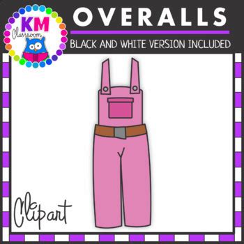 Overalls ClipArt by KM Classroom | TPT