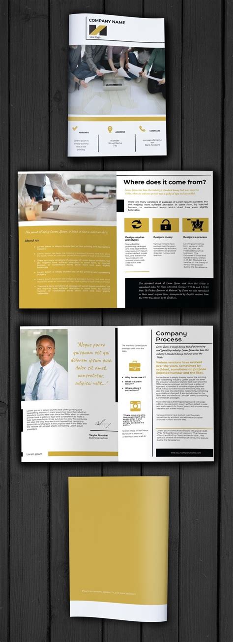 Free Company Brochure Template In Google Docs