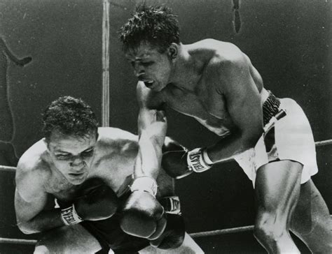 Sugar Ray Robinson Photo Jake LaMotta World Boxing Champion