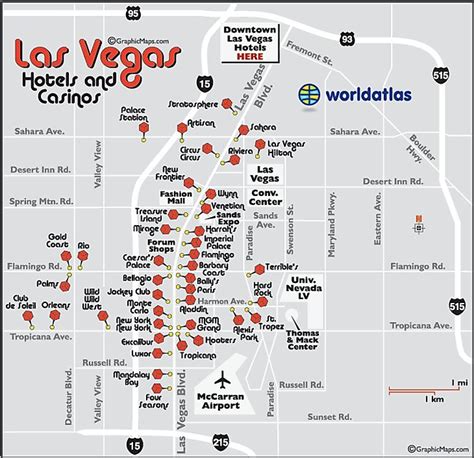 The D Hotel Las Vegas Map - Map Costa Rica and Panama