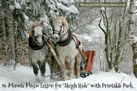 15-Minute Music Lesson for "Sleigh Ride" with Printable Pack - Music in ...