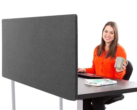 Buy Stand Steady ClipPanel Desk ed Privacy Panel | Height Adjustable Desk Divider| Easy Clamp on ...