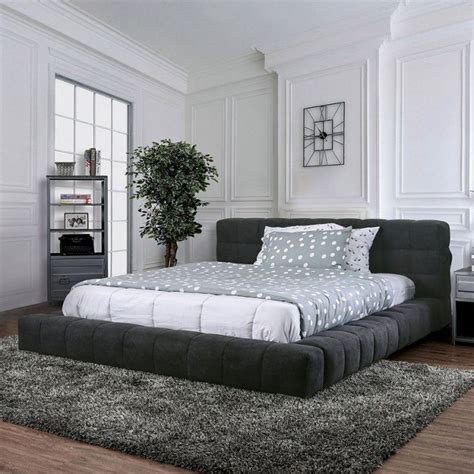 Wolsey Upholstered Low Profile Bed Furniture Of America | Furniture Cart