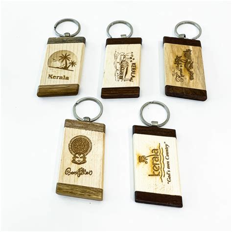 Buy Unique Kerala Souvenir Wooden Keychains – Angroos