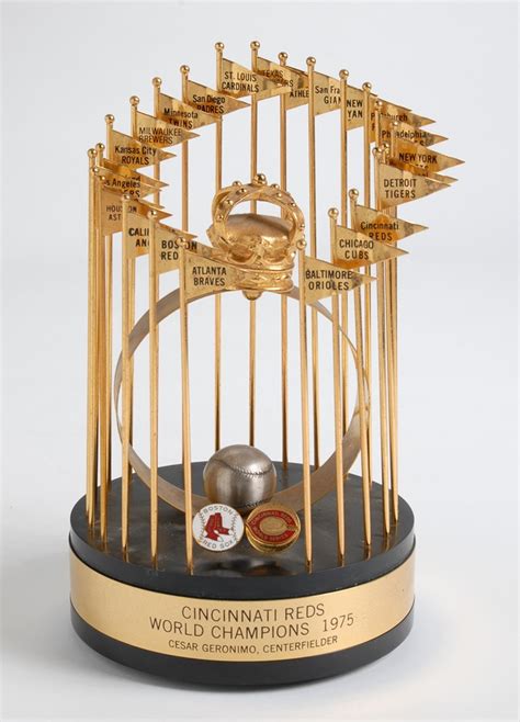 1975 Cesar Geronimo Cincinnati Reds World Series Trophy