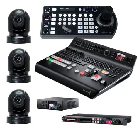 3-Camera 4K PTZ Streaming and Recording Kit - Church Live Streaming ...