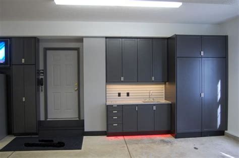 cabinets colors for a woodworking shop - Google Search in 2020 | Garage storage, Diy garage ...