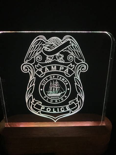 NYPD Badge Acrylic lighted plaque. Police Badge, Personalized NYPD ...