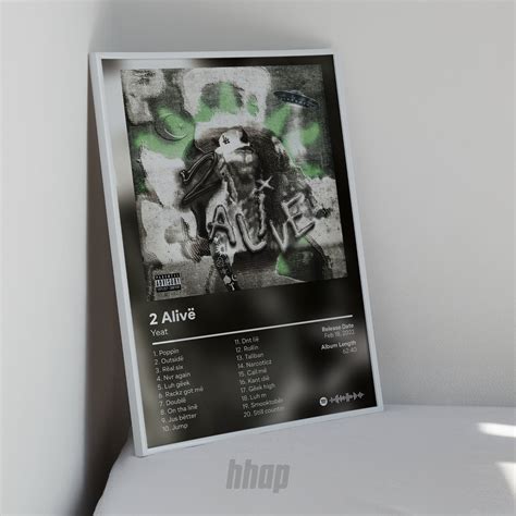 Yeat 2 Alive Custom Album Cover Yeat Rapper Poster Hip - Etsy Hong Kong