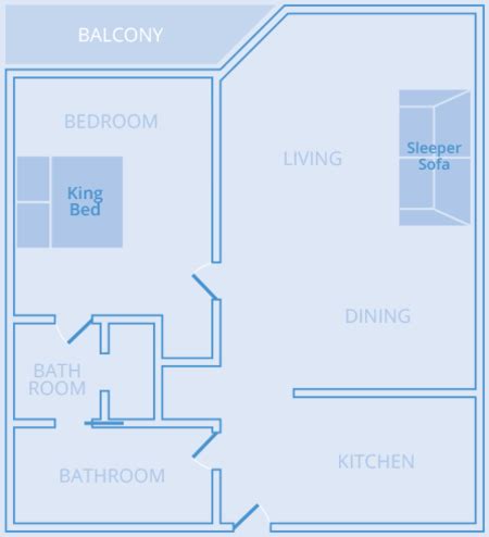 One-Bedroom, 1.5-Bath Partial Gulf View | SunDestin Beach Resort by ...