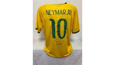 Neymar's Official Brazil Signed Shirt, 2014 - CharityStars