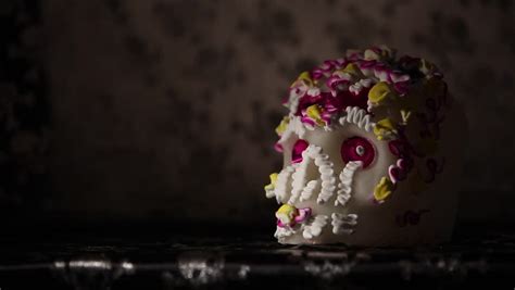 calavera representation human skull made either Stock Footage Video (100% Royalty-free ...