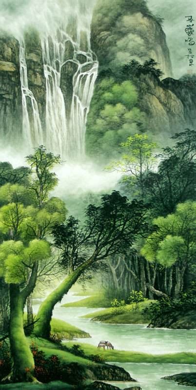 Chinese Waterfall Painting 1135018, 66cm x 136cm(26〃 x 53〃)