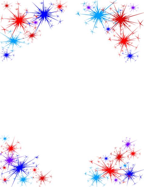 Download HD /page Frames/holiday/4th July/firework Border - 4th Of July ...