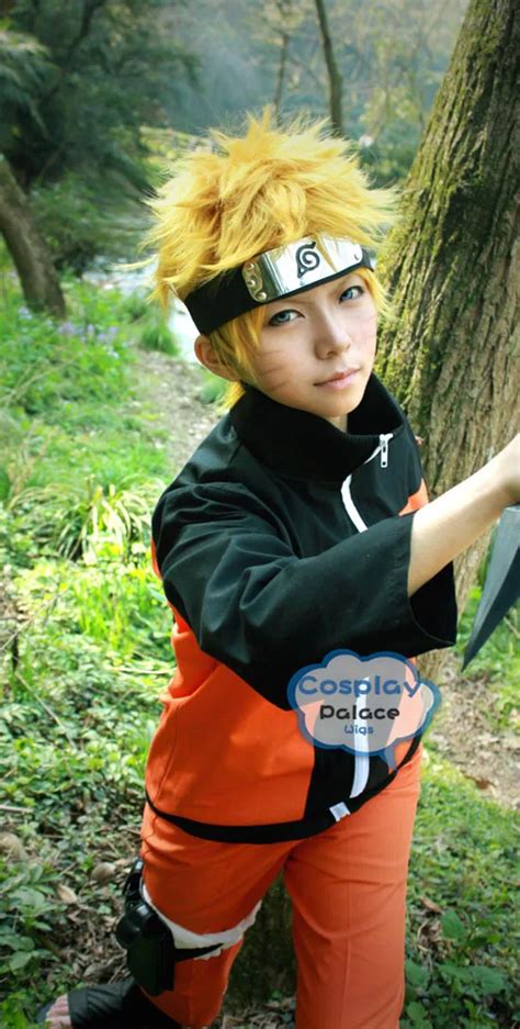 Uzumaki Naruto of NARUTO Cosplay wigs light gold hair High grade raw ...