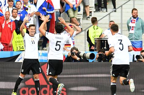 Germany vs Slovakia Euro 2016: Jerome Boateng and Julian Draxler goals see world champions hit ...