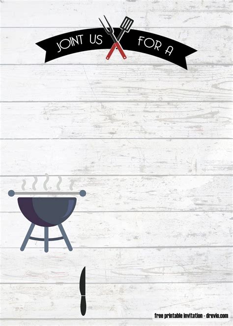 FREE Printable BBQ Birthday Invitation Templates | Bbq invitation, Bbq party invitations ...