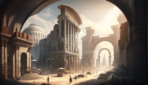 An image of a futuristic Roman city with by MHoltsmeier on DeviantArt