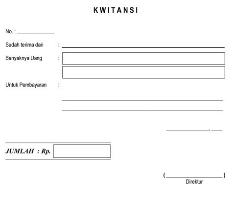 Download Contoh Kwitansi Tanda Terima Word To Pdf IMAGESEE