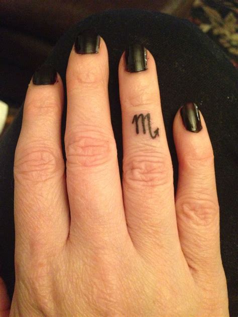 Zodiac (Scorpio) finger tattoo | Tattoo | Pinterest | Scorpio, Zodiac ...