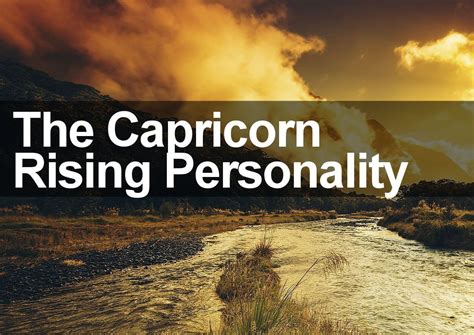 The Capricorn Rising Personality - Here Are 3 Powerful Ascendant Traits | Capricorn rising ...