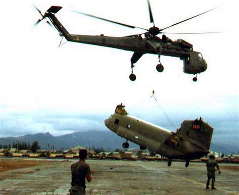 Just A Car Guy: US Army Sikorsky CH-54 “Skycrane” at Long Binh, Vietnam ...