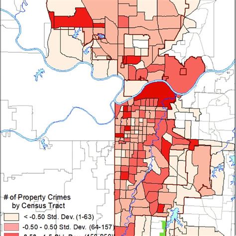 Distribution of abandoned residential (blighted) properties in Kansas ...