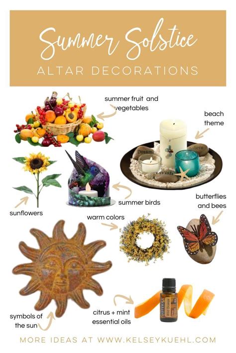 Summer Solstice Altar Decorations | Image | Equinozio, Incantesimi, Altare