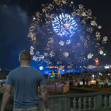 Fireworks at Niagara Falls, Canada