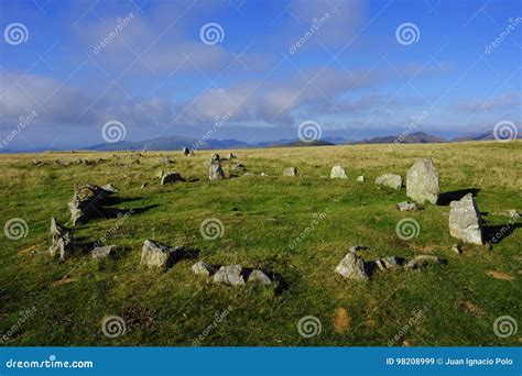 Cromlech in the Pyrenees Mountains Stock Image - Image of circle, megalith: 98208999