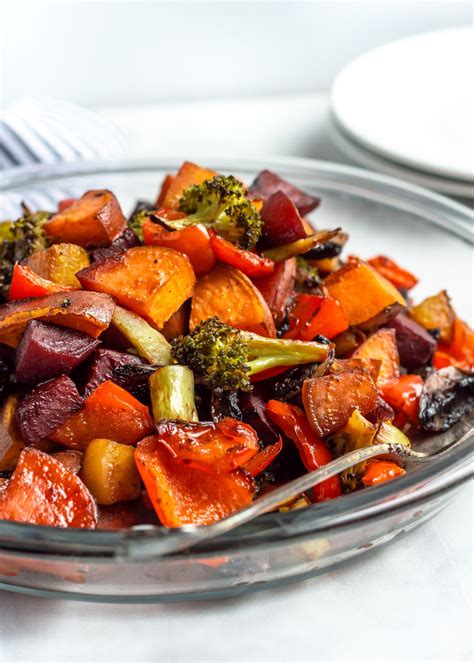 Balsamic Honey Roasted Vegetables are the best way to eat your veggies! Oven-roasted until ...