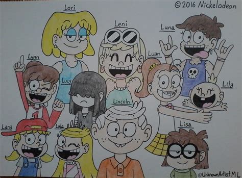 Lincoln Loud and his Sisters by UnknownArtistML on DeviantArt