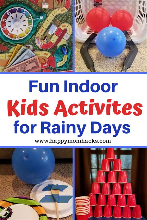 Fun Rainy Day Activities for Kids & Indoor Games | Happy Mom Hacks ...