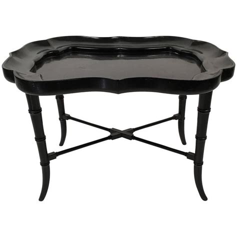 Black Lacquered Tray Top Coffee Table | From a unique collection of antique and modern coffee ...