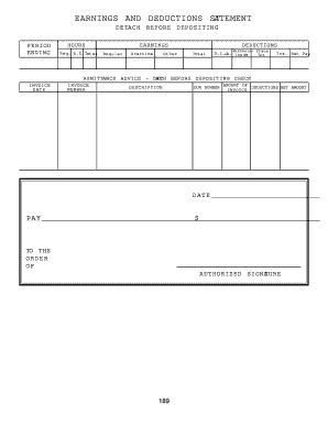 Earnings Statement 2020-2024 - Fill and Sign Printable Template Online