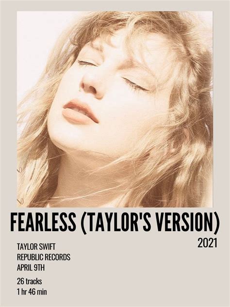 fearless taylor's version | Fearless, Taylor swift, Minimal aesthetic