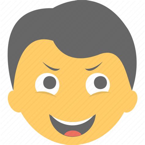 Boy emoji, boy laughing, emoticon, joyful, smiling icon - Download on Iconfinder