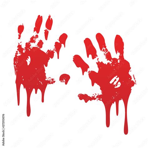 Bloody Handprint Clipart Printouts