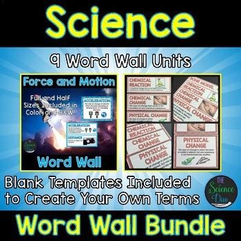 Science Word Wall Bundle by The Science Duo | Teachers Pay Teachers